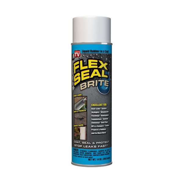 Flex Seal Family of Products  Off White Brite Rubber Spray Sealant 14 oz FSB20